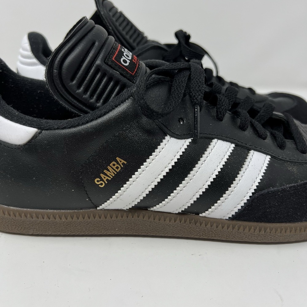 adidas Samba Sneakers Mens Size 11.5 Black White Low Top Lace-Up Athletic Soccer - Picture 5 of 15